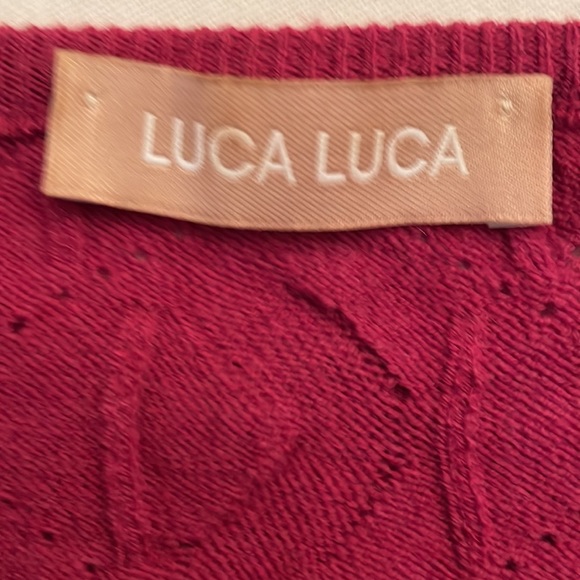 Luca Luca Italien Designer Pink Top - Picture 5 of 5
